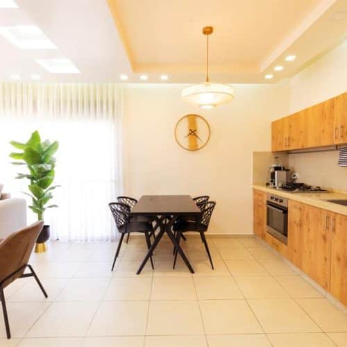 Two-room family apartment with balcony