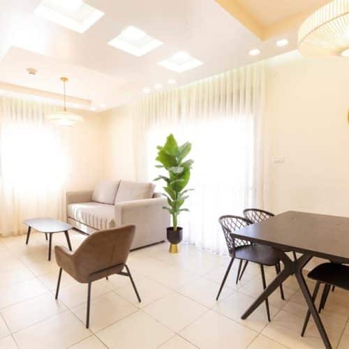 Two-room family apartment with balcony