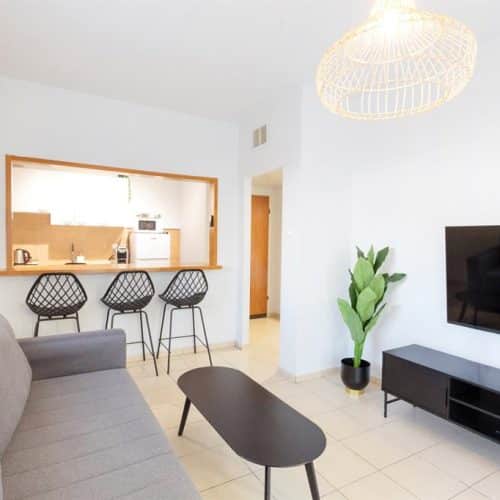 Two-room family apartment with balcony