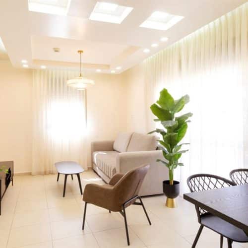 Two-room family apartment with balcony